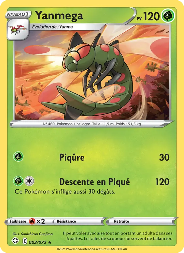 Yanmega — carte 2 de l’extension Destinées Radieuses