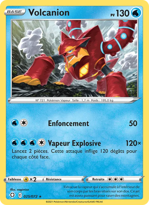 Volcanion — carte 25 de l’extension Destinées Radieuses