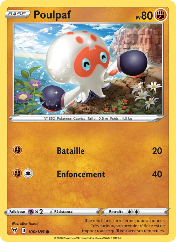 Poulpaf — carte 100 de l’extension Voltage Éclatant