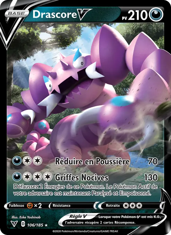 Drascore V — carte 106 de l’extension Voltage Éclatant