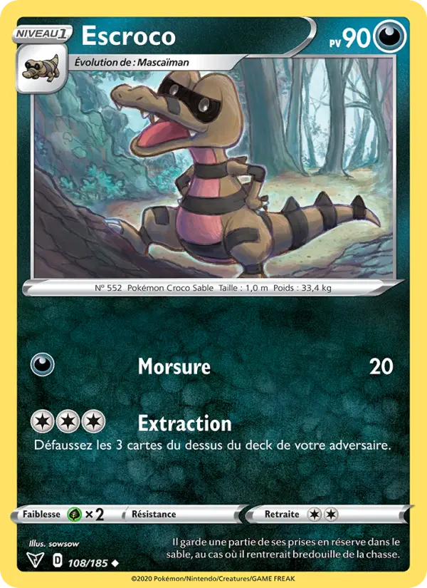 Escroco — carte 108 de l’extension Voltage Éclatant