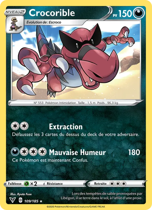 Crocorible — carte 109 de l’extension Voltage Éclatant