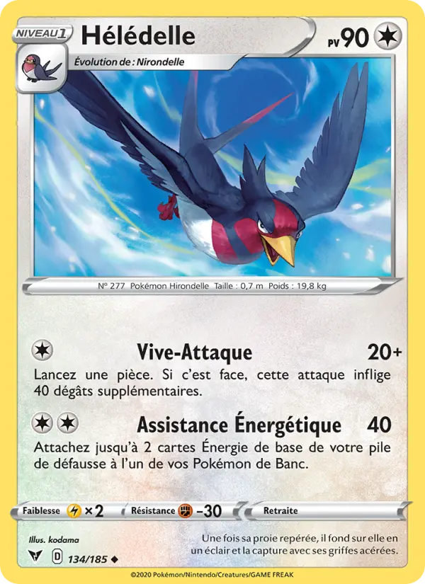Hélédelle — carte 134 de l’extension Voltage Éclatant