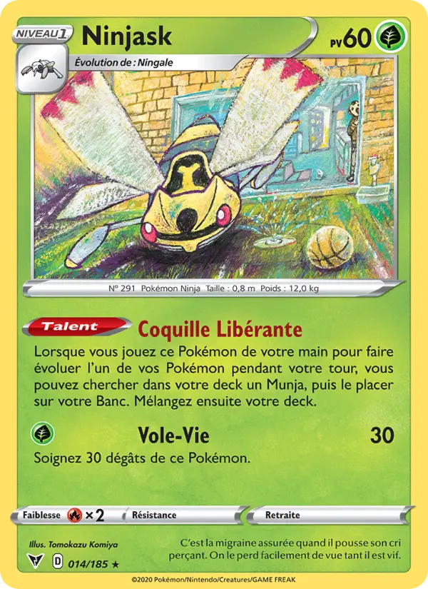 Ninjask — carte 14 de l’extension Voltage Éclatant