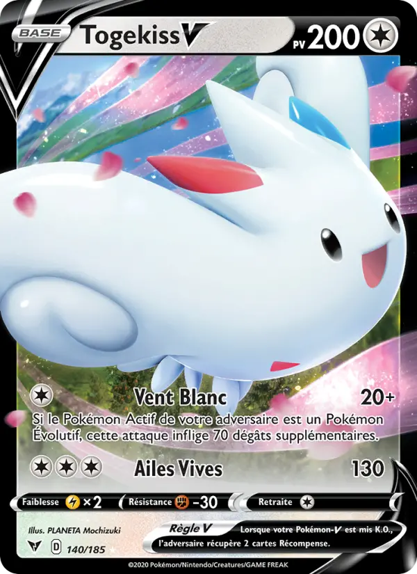 Togekiss V — carte 140 de l’extension Voltage Éclatant