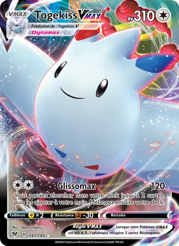 Togekiss VMAX — carte 141 de l’extension Voltage Éclatant