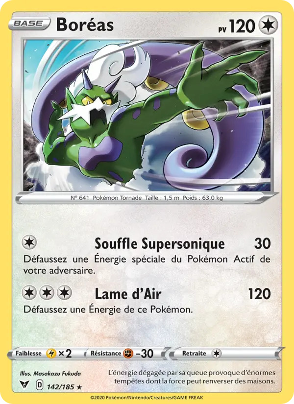 Boréas — carte 142 de l’extension Voltage Éclatant
