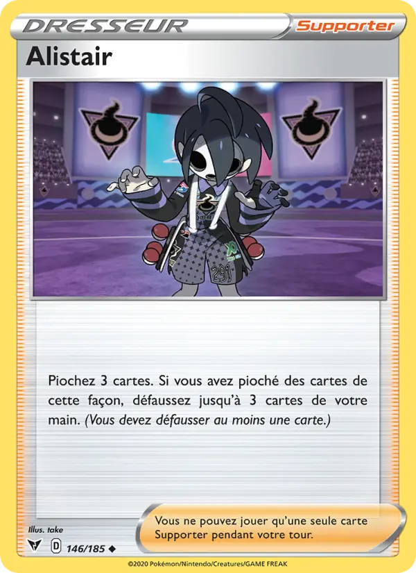 Alistair — carte 146 de l’extension Voltage Éclatant
