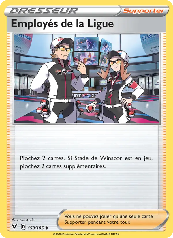 Employés de la Ligue — carte 153 de l’extension Voltage Éclatant