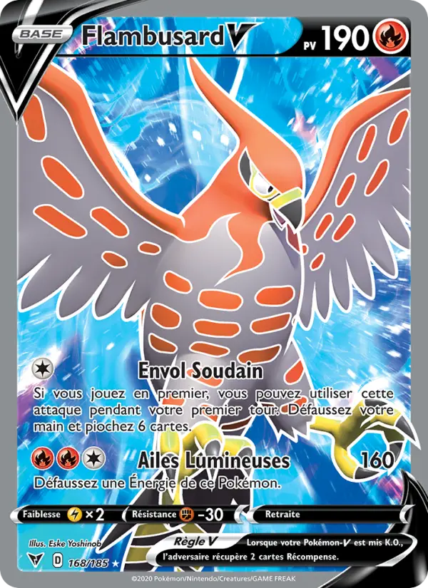 Flambusard V — carte 168 de l’extension Voltage Éclatant