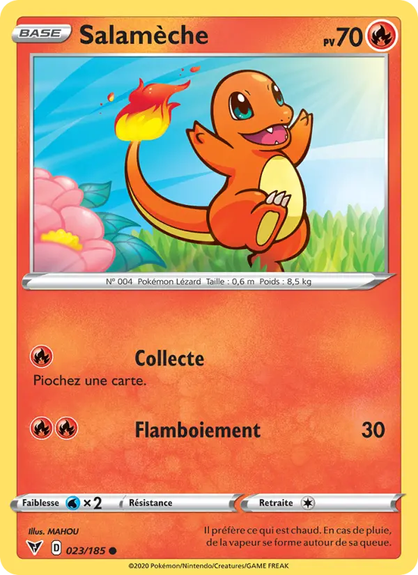 Salamèche — carte 23 de l’extension Voltage Éclatant