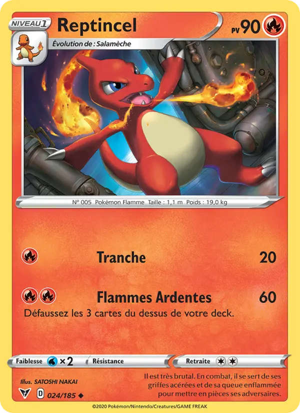 Reptincel — carte 24 de l’extension Voltage Éclatant