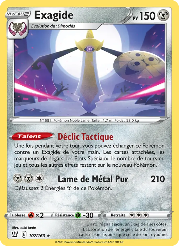 Exagide — carte 107 de l’extension Styles de combat