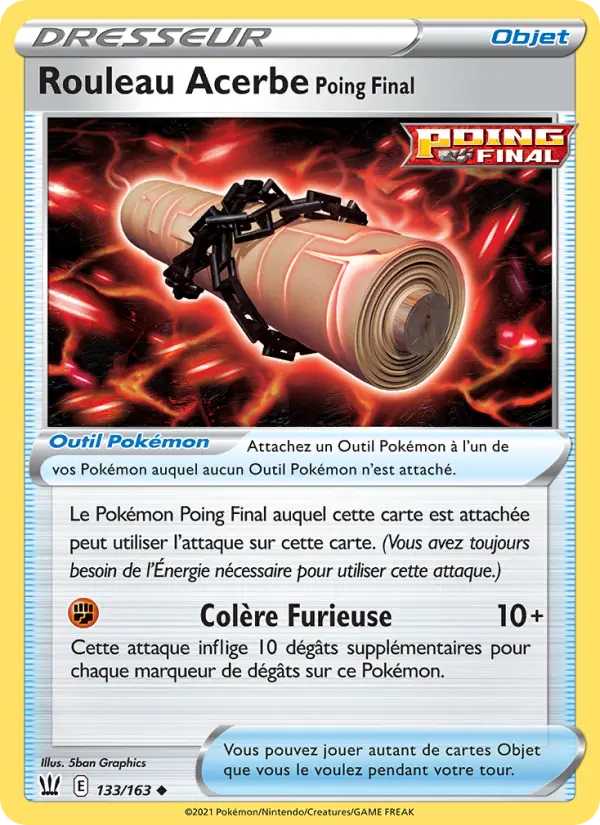 Rouleau Acerbe Poing Final — carte 133 de l’extension Styles de combat