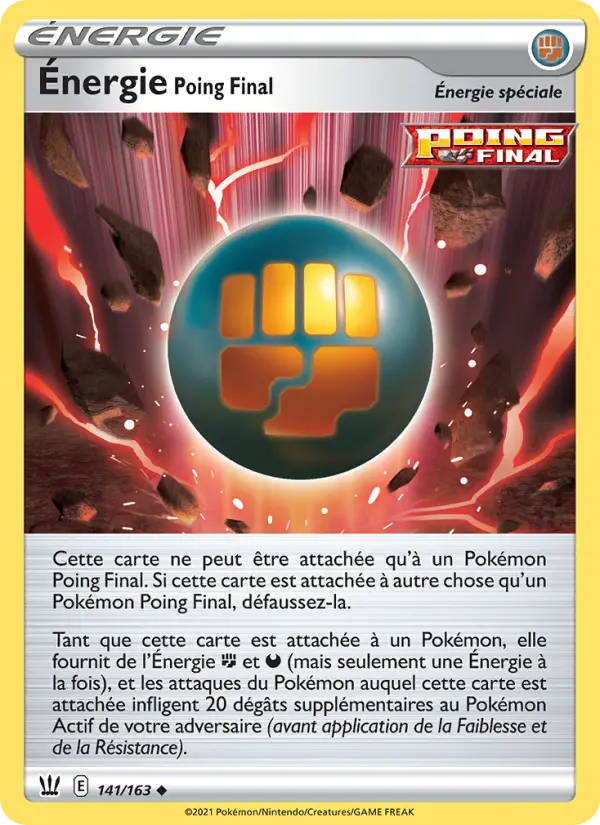 Énergie Poing Final — carte 141 de l’extension Styles de combat