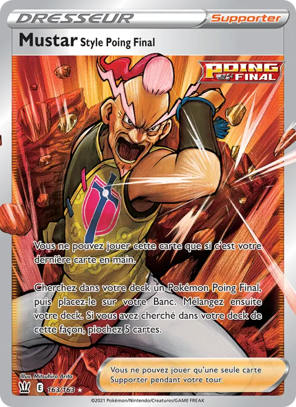 Mustar Style Poing Final — carte 163 de l’extension Styles de combat