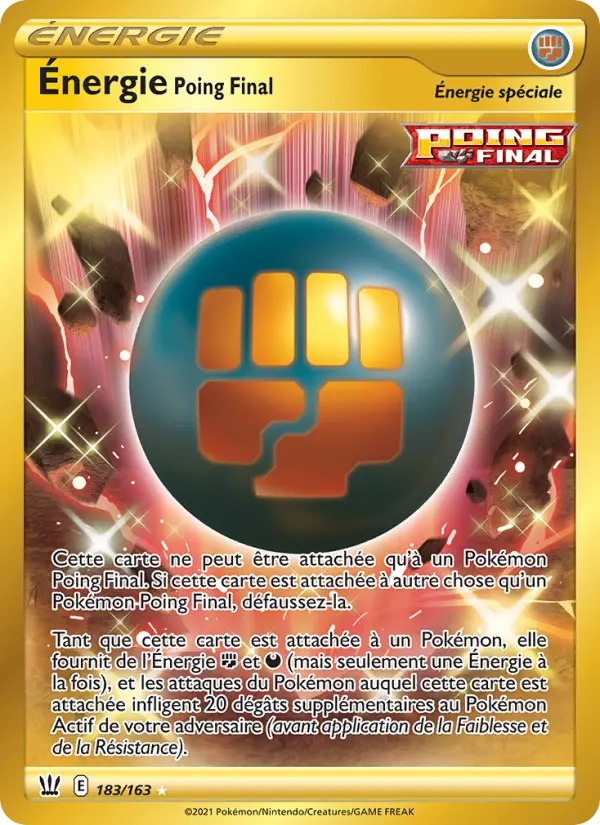 Énergie Poing Final — carte 183 de l’extension Styles de combat