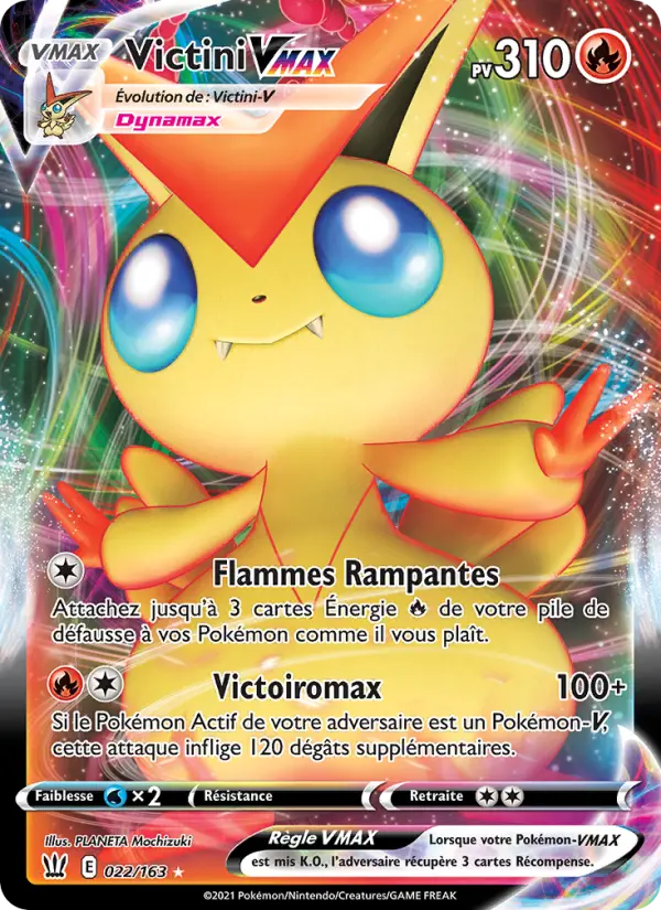 Victini VMAX — carte 22 de l’extension Styles de combat