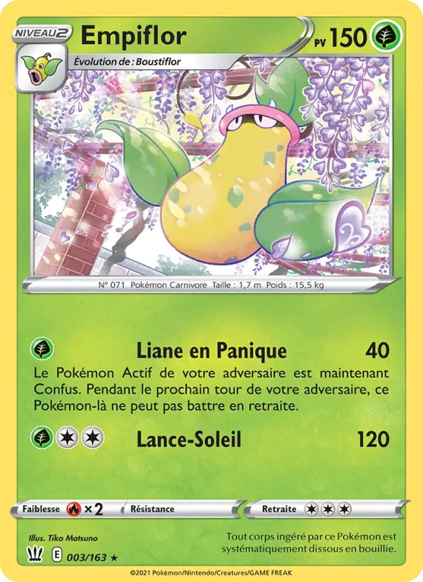 Empiflor — carte 3 de l’extension Styles de combat