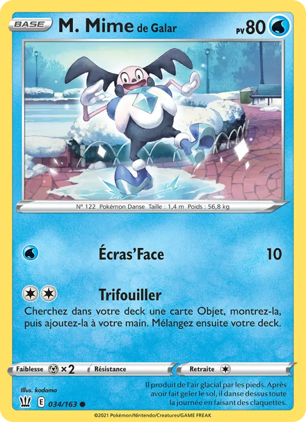 M. Mime de Galar — carte 34 de l’extension Styles de combat