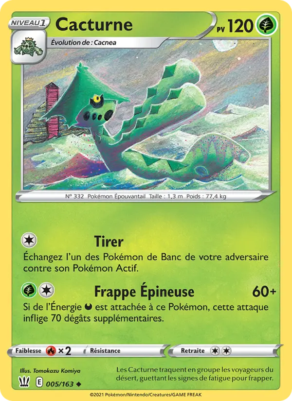 Cacturne — carte 5 de l’extension Styles de combat