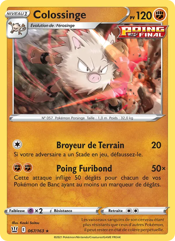 Colossinge — carte 67 de l’extension Styles de combat