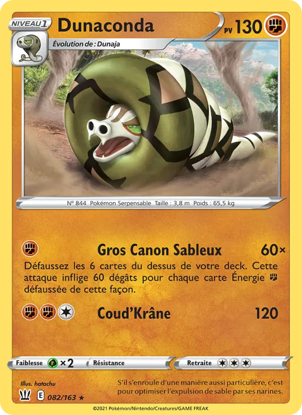 Dunaconda — carte 82 de l’extension Styles de combat