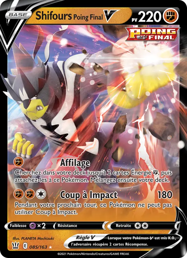 Shifours Poing Final V — carte 85 de l’extension Styles de combat
