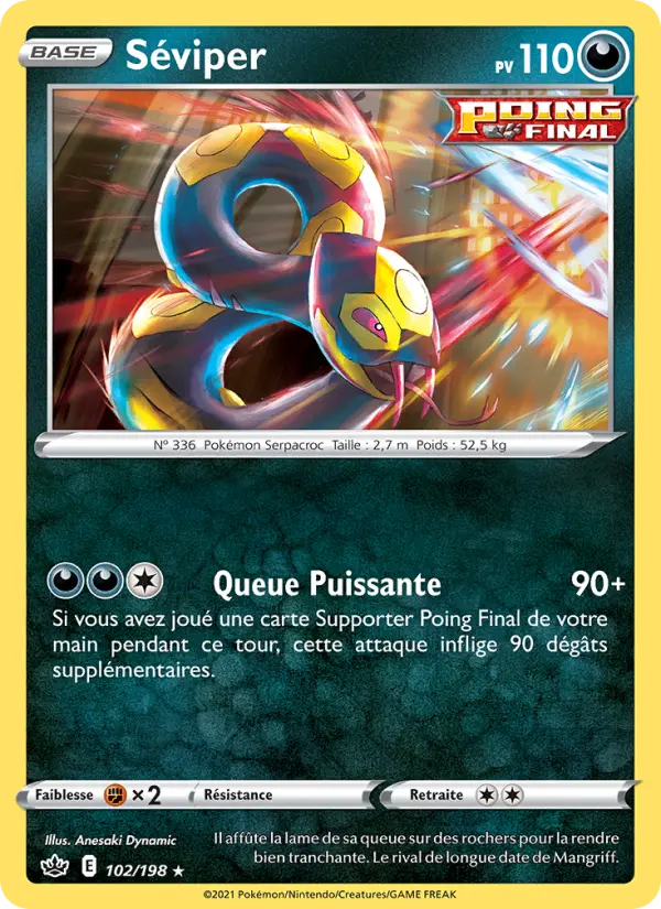 Séviper — carte 102 de l’extension Règne de Glace