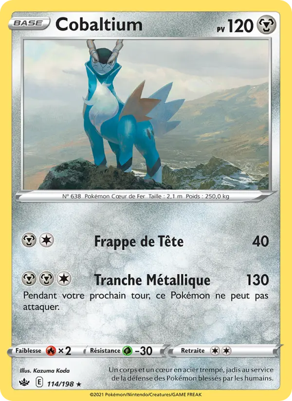 Cobaltium — carte 114 de l’extension Règne de Glace