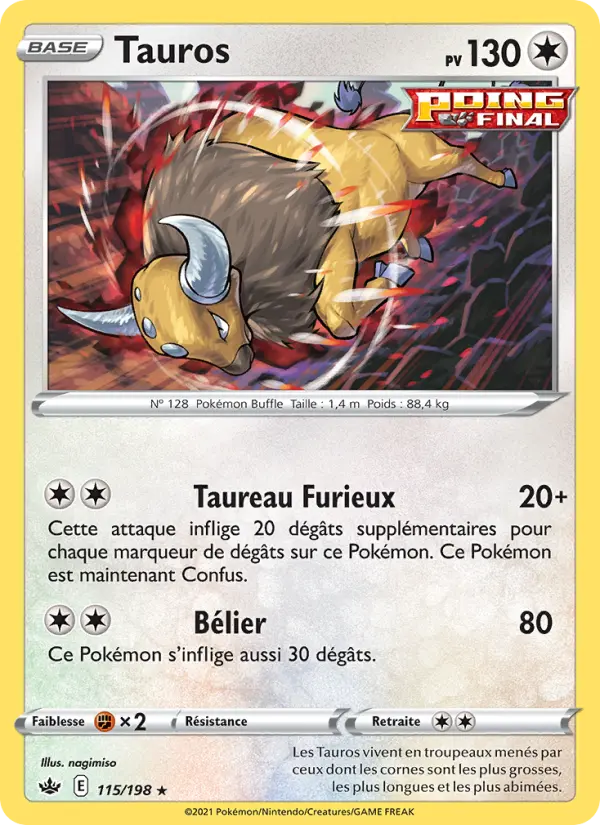 Tauros — carte 115 de l’extension Règne de Glace