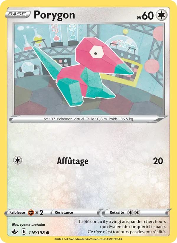 Porygon — carte 116 de l’extension Règne de Glace