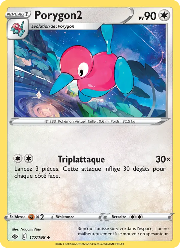 Porygon2 — carte 117 de l’extension Règne de Glace