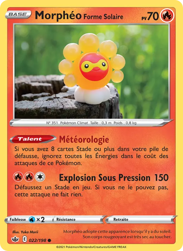 Morphéo Forme Solaire — carte 22 de l’extension Règne de Glace