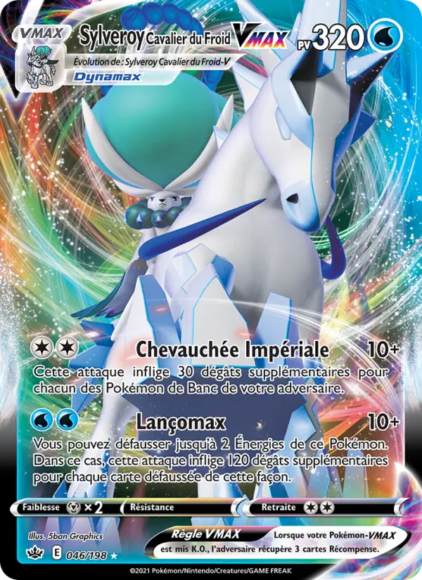 Sylveroy Cavalier du Froid VMAX — carte 46 de l’extension Règne de Glace