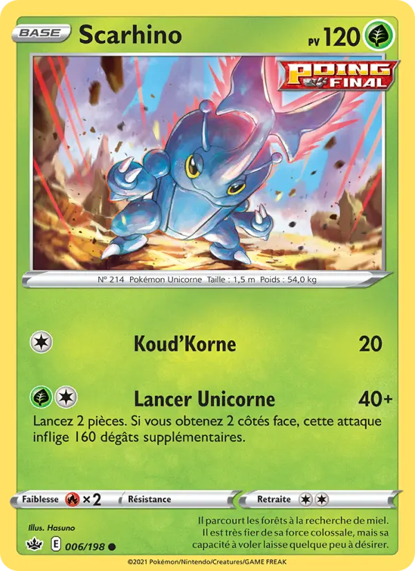 Scarhino — carte 6 de l’extension Règne de Glace