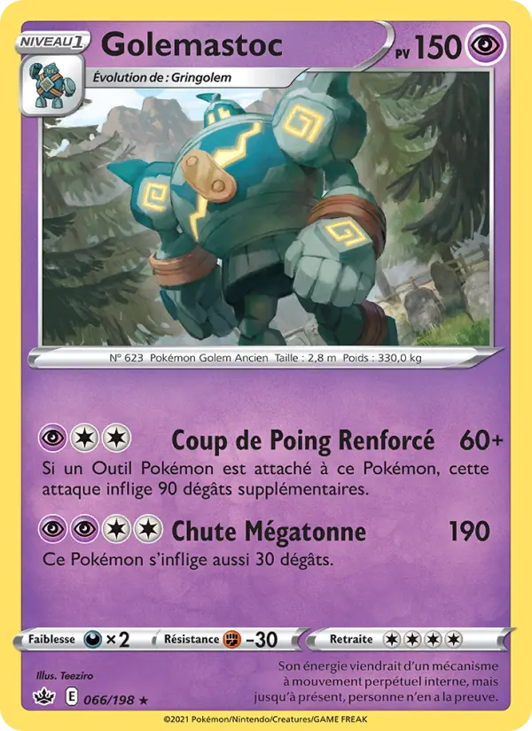 Golemastoc — carte 66 de l’extension Règne de Glace