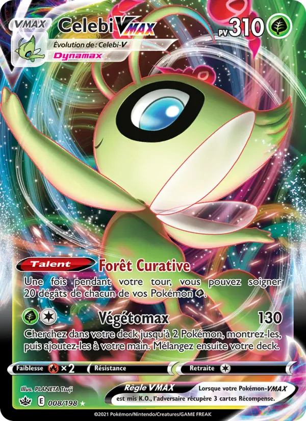 Celebi VMAX — carte 8 de l’extension Règne de Glace
