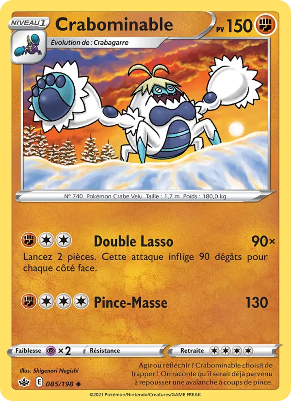 Crabominable — carte 85 de l’extension Règne de Glace