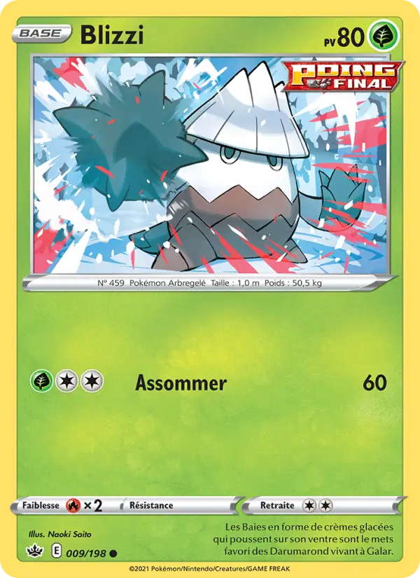 Blizzi — carte 9 de l’extension Règne de Glace