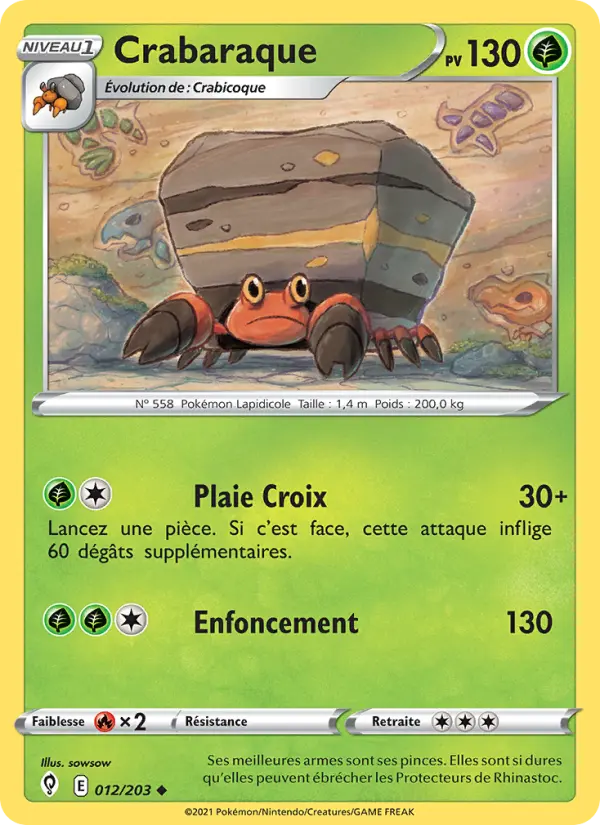 Crabaraque — carte 12 de l’extension Évolution Céleste