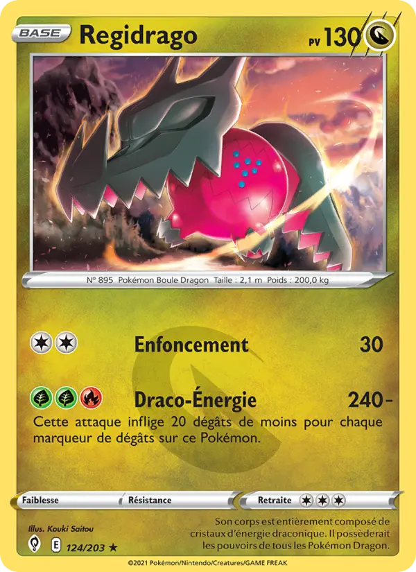 Regidrago — carte 124 de l’extension Évolution Céleste