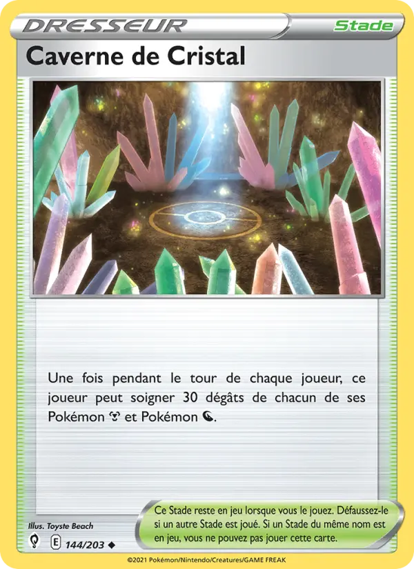 Caverne de Cristal — carte 144 de l’extension Évolution Céleste
