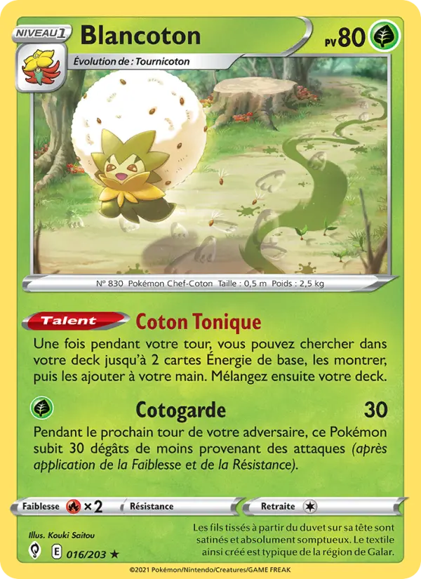 Blancoton — carte 16 de l’extension Évolution Céleste