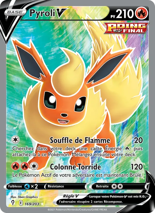 Pyroli V — carte 169 de l’extension Évolution Céleste