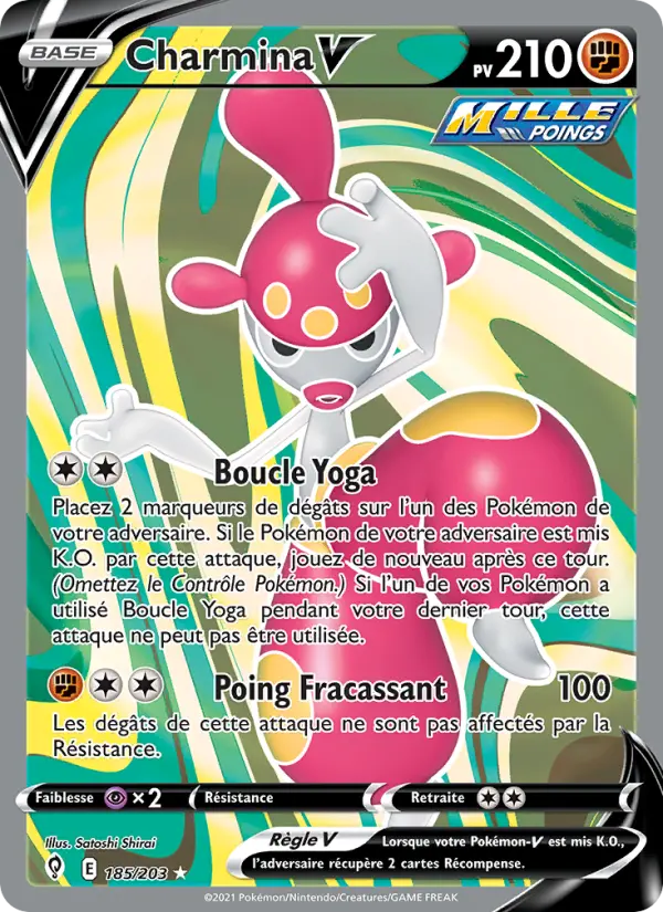 Charmina V — carte 185 de l’extension Évolution Céleste
