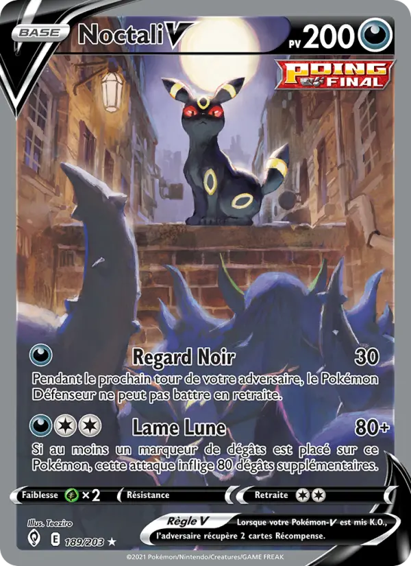 Noctali V — carte 189 de l’extension Évolution Céleste