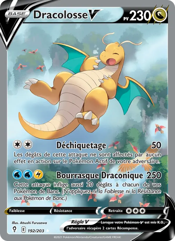 Dracolosse V — carte 192 de l’extension Évolution Céleste