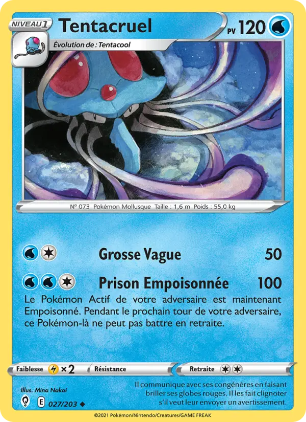 Tentacruel — carte 27 de l’extension Évolution Céleste