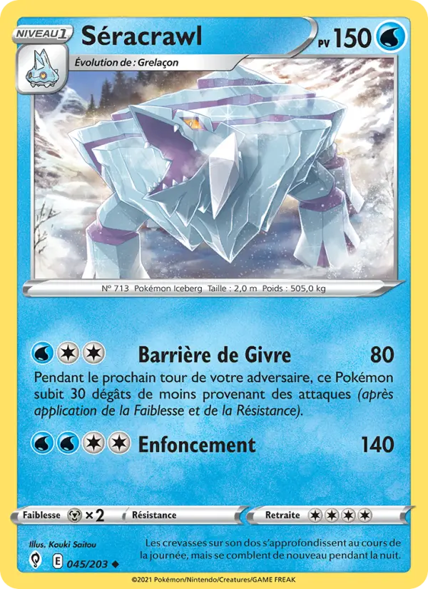 Séracrawl — carte 45 de l’extension Évolution Céleste